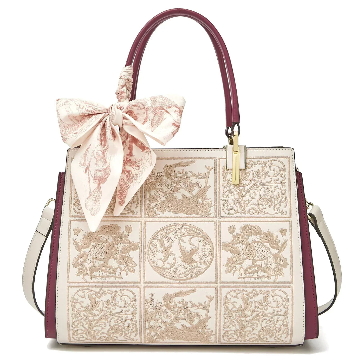sylvia™ – einzigartige bestickte Umhängetasche mit Taschen